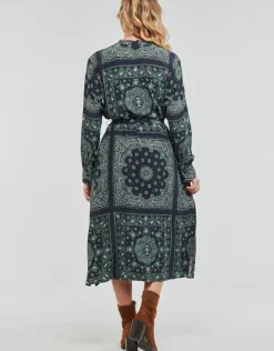 Tommy Hilfiger - BANDANA VIS MIDI SHIRT DRESS LS