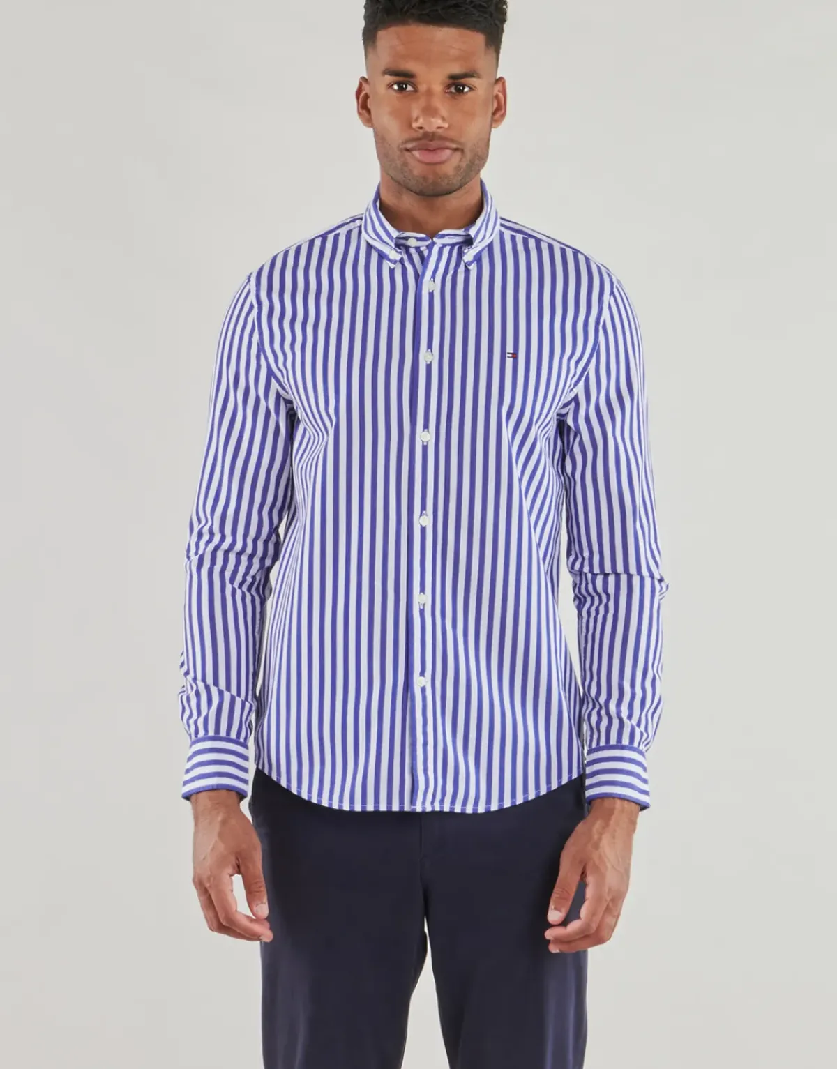 Tommy Hilfiger - FLEX POPLIN BOLD STRIPE RF SHIRT