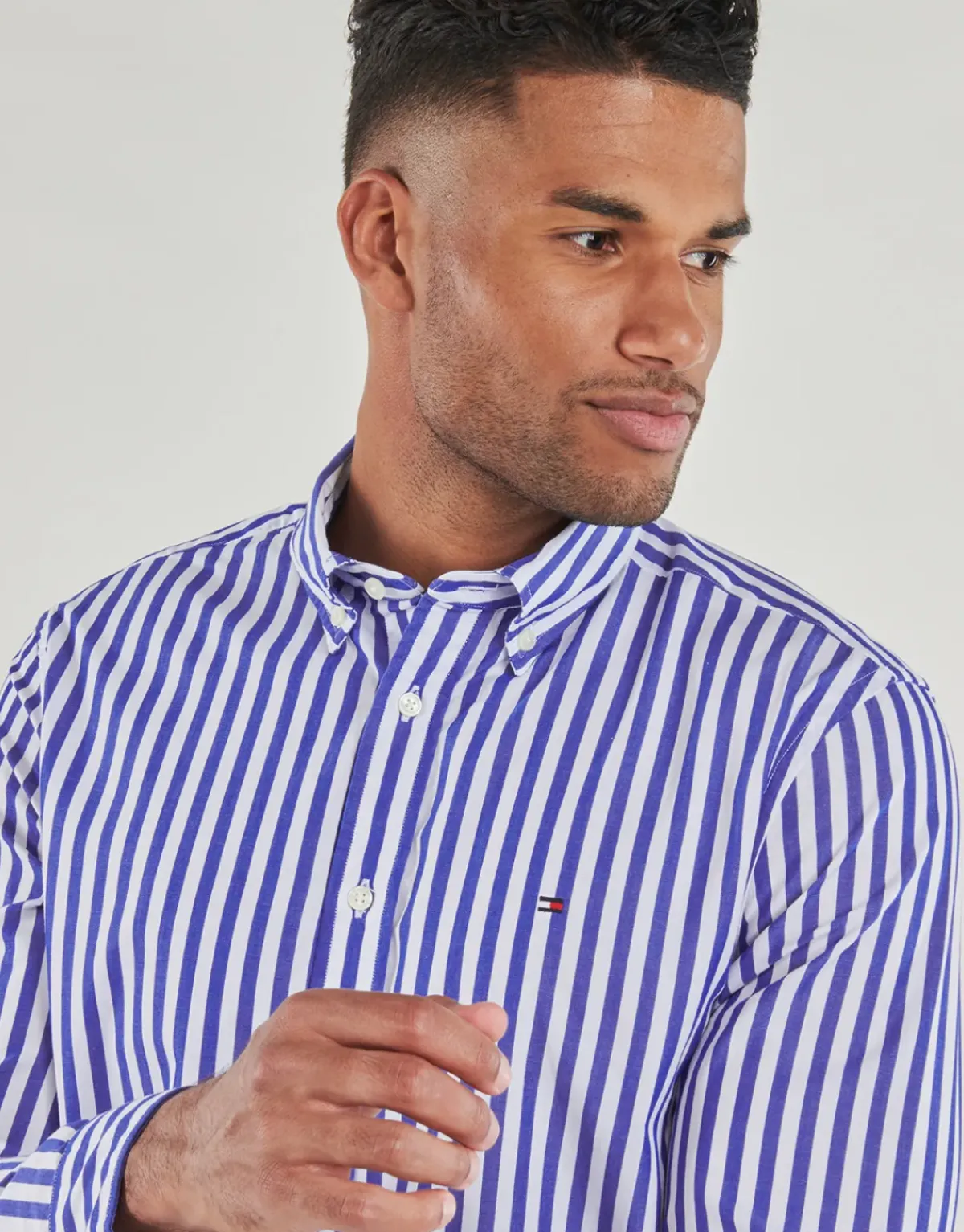 Tommy Hilfiger - FLEX POPLIN BOLD STRIPE RF SHIRT