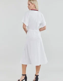 Tommy Hilfiger - GBL STP FLARE MIDI POLO DRESS SS