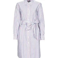 Tommy Hilfiger - ORG CO GBL STP KNEE SHIRT DRESS