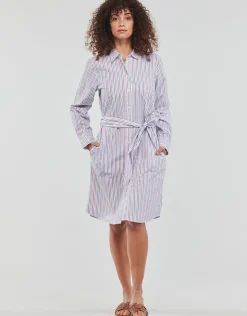 Tommy Hilfiger - ORG CO GBL STP KNEE SHIRT DRESS