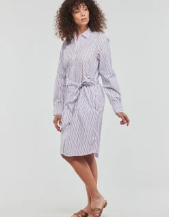 Tommy Hilfiger - ORG CO GBL STP KNEE SHIRT DRESS