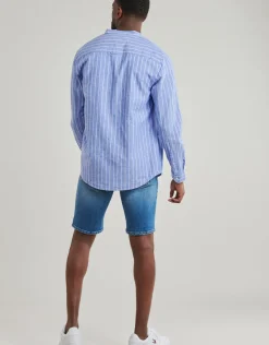 Tommy Jeans - TJM LINEN MIX BND STP SHRT EXT