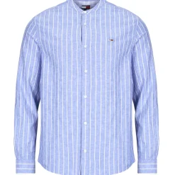 Tommy Jeans - TJM LINEN MIX BND STP SHRT EXT
