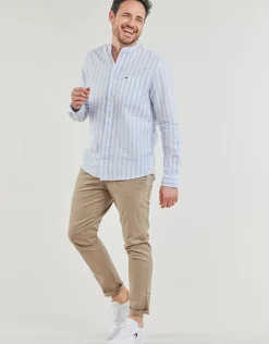 Tommy Jeans - TJM MAO STRIPE LINEN BLEND SHIRT