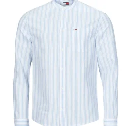Tommy Jeans - TJM MAO STRIPE LINEN BLEND SHIRT
