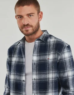 Tommy Jeans - TJM REG CHECK FLANNEL SHIRT EXT