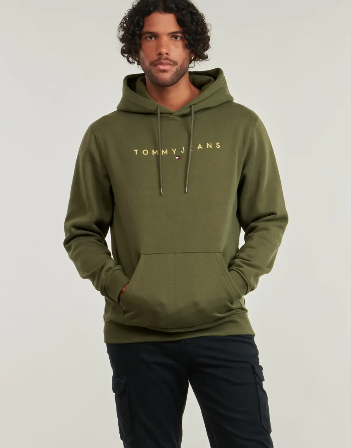 Tommy Jeans - TJM REG LINEAR GOLD HOOD EXT