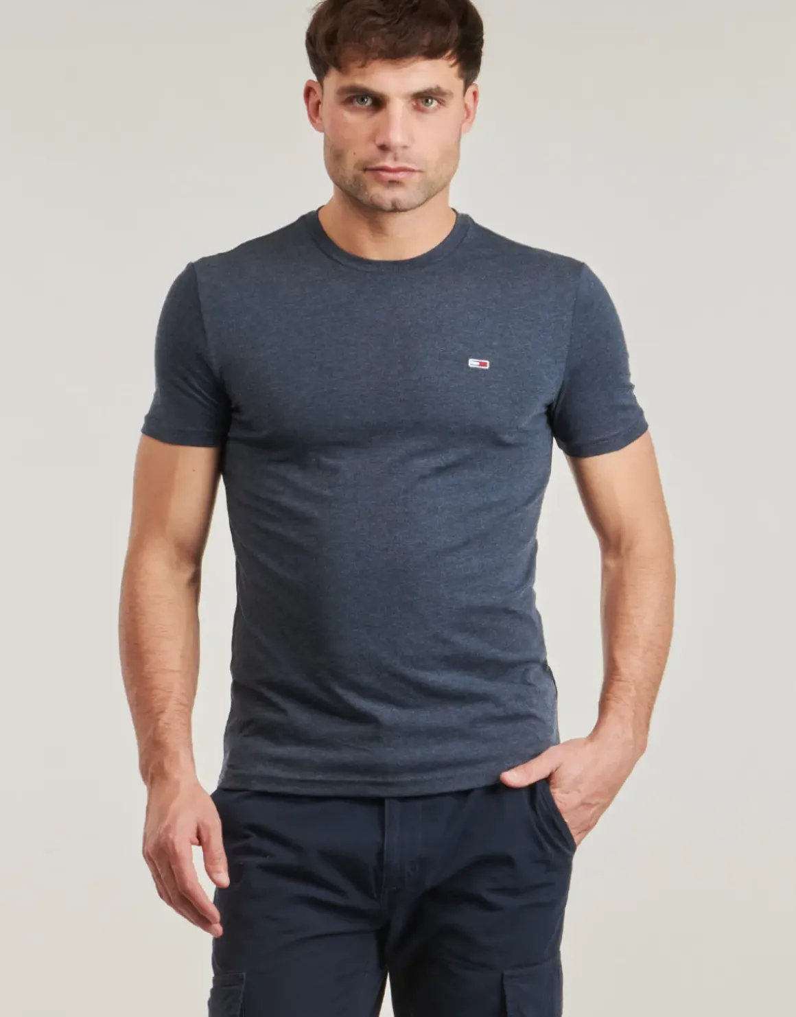 Tommy Jeans - TJM XSLIM JASPE HTR TEE EXT