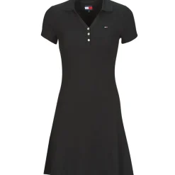 Tommy Jeans - TJW F&F RIB POLO DRESS EXT