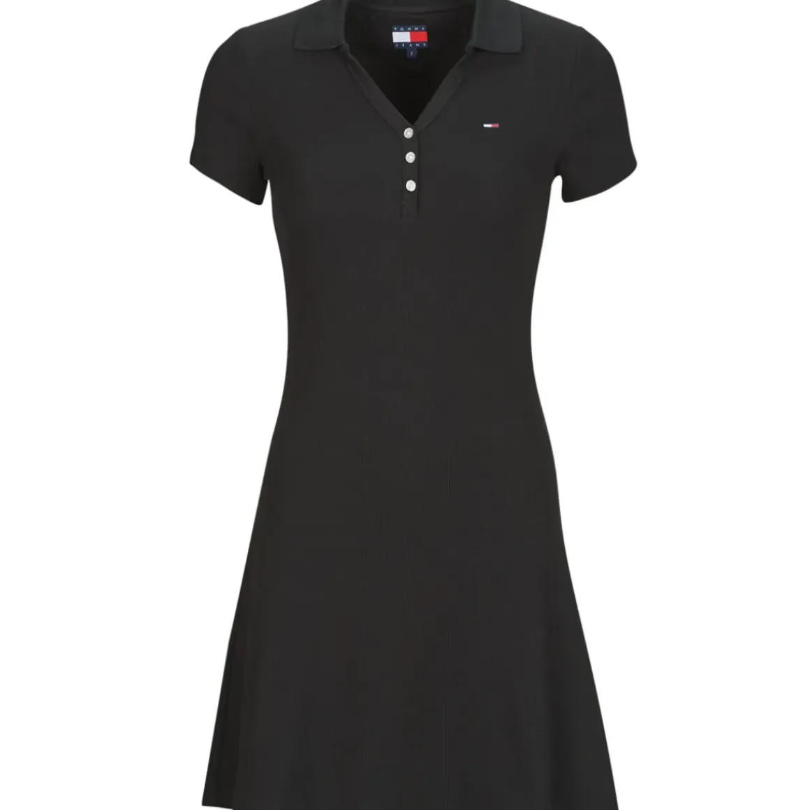 Tommy Jeans - TJW F&F RIB POLO DRESS EXT