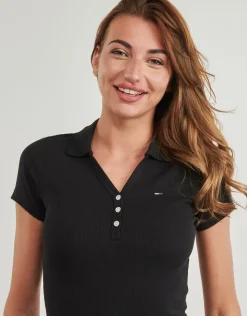 Tommy Jeans - TJW F&F RIB POLO DRESS EXT