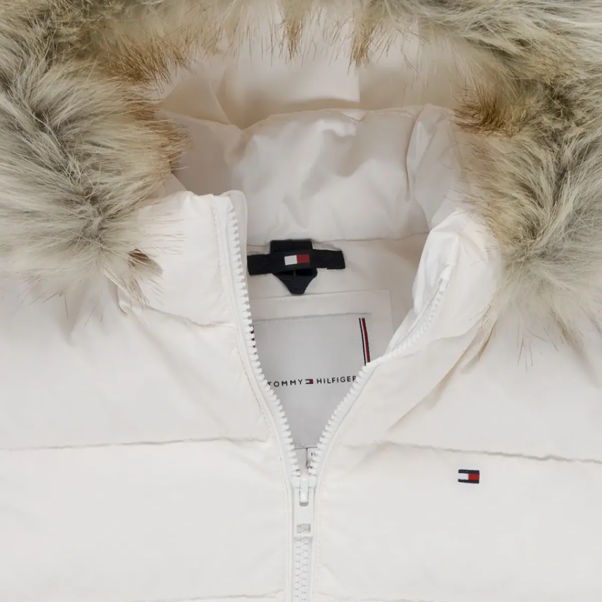 Tommy Hilfiger - ESSENTIAL DOWN FUR HOOD JACKET