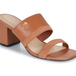 Tommy Hilfiger - LEATHER & SUEDE BLOCK HEEL MULE