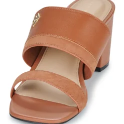 Tommy Hilfiger - LEATHER & SUEDE BLOCK HEEL MULE