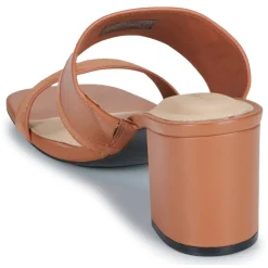 Tommy Hilfiger - LEATHER & SUEDE BLOCK HEEL MULE