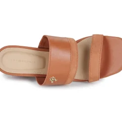 Tommy Hilfiger - LEATHER & SUEDE BLOCK HEEL MULE