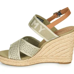 Tommy Hilfiger - TOMMY WEBBING HIGH WEDGE SANDAL